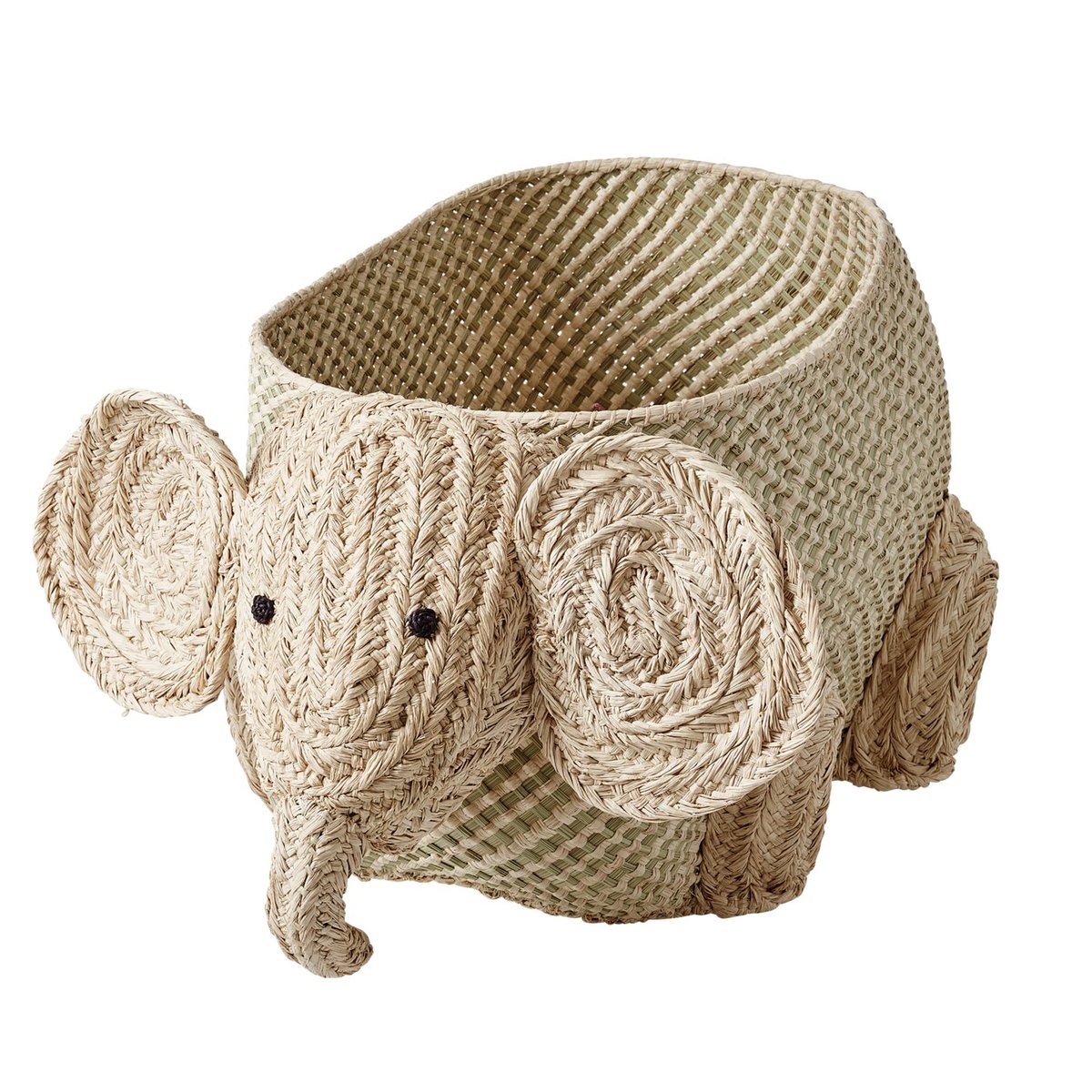 RICE Rice raffia förvaringskorg djur Elefant