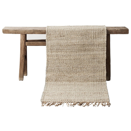 Tell Me More Hemp rug  bleached (beige) 60x90 cm