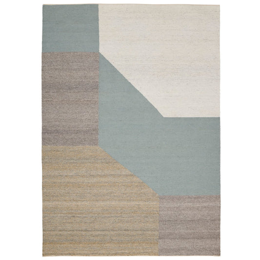 Linie Design Blocchi rug  140x200 cm aqua