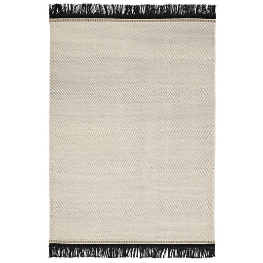 Linie Design Fenja Wollteppich 140 x 200cm White