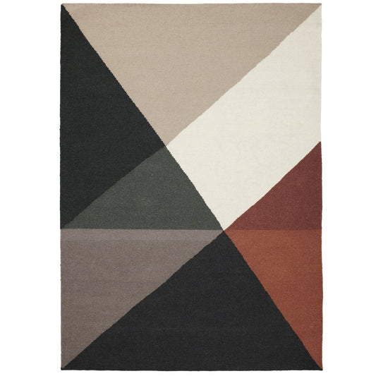 Linie Design Metri wool carpet 200x300 cm rust