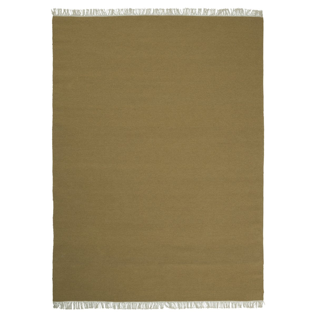 Linie Design Rainbow Wollteppich 140 x 200cm Ochre