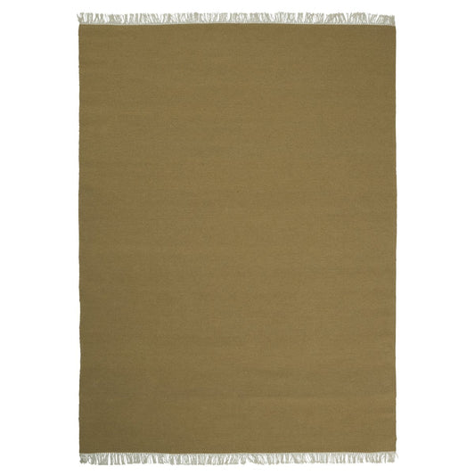 Linie Design Rainbow Wollteppich 140 x 200cm Ochre