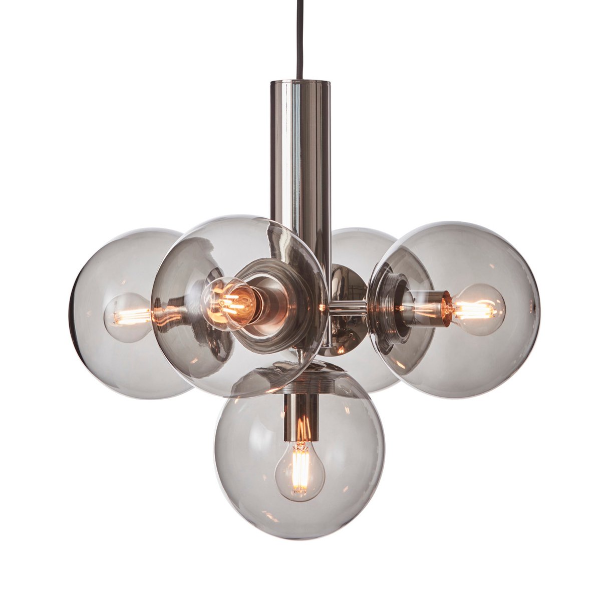 CO Bankeryd Avenue 43 ceiling lamp nickel smoke-coloured glass