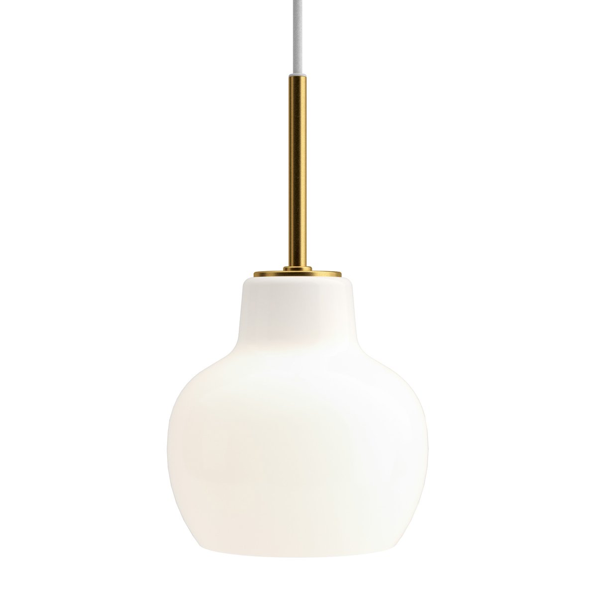 Louis Poulsen VL Ring Crown 1 pendant lamp Brass-opal glass