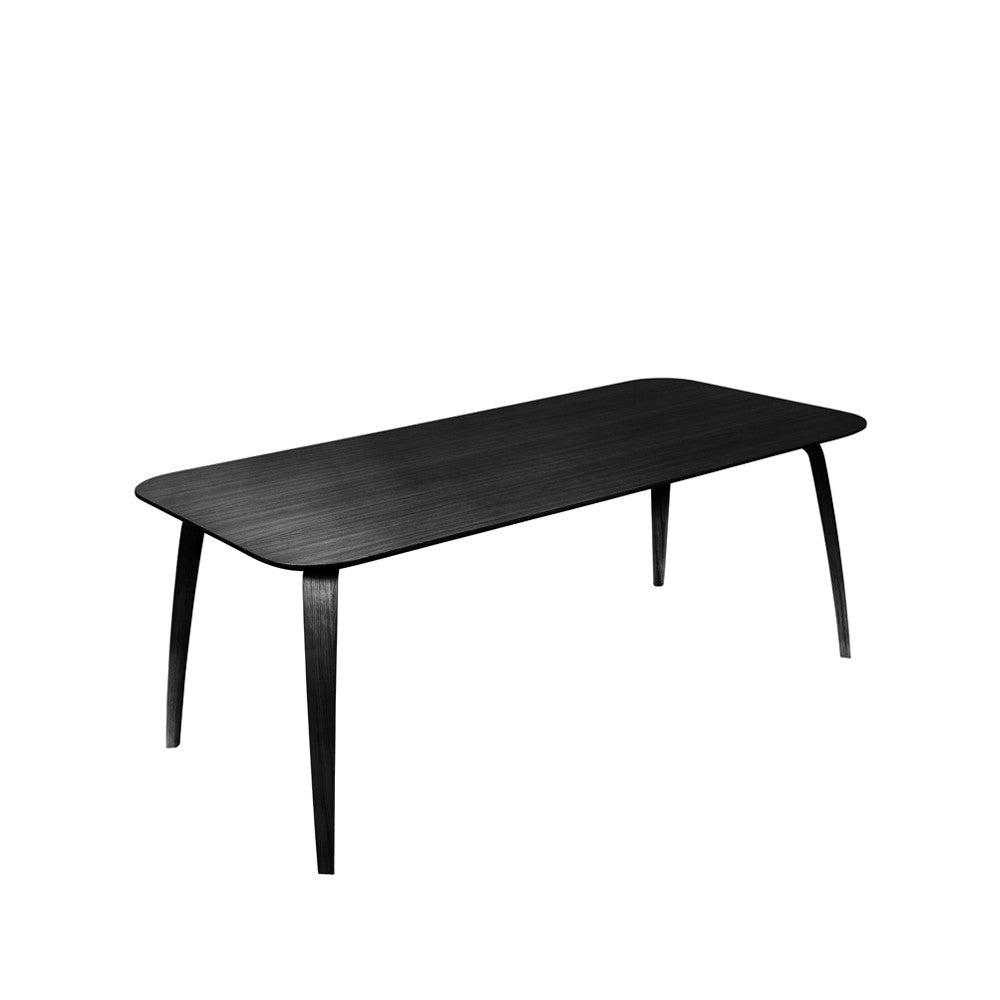 GUBI Gubi rechteckiger Esstisch Black stained ash