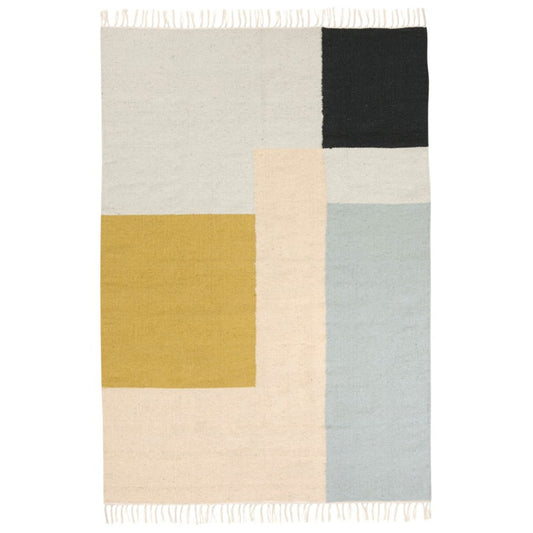 ferm LIVING Kelim Teppich 160 x 250cm Squares