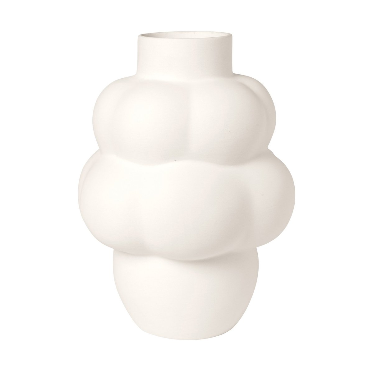 Louise Roe Balloon 04 vase ceramic raw white