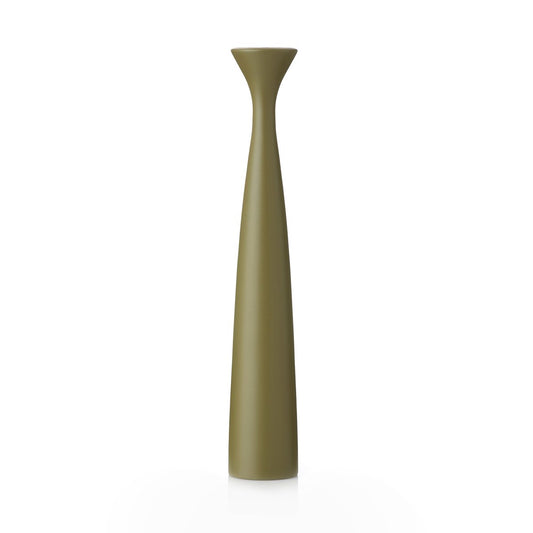 Applicata Blossom Rose candle holder 29 cm olive green