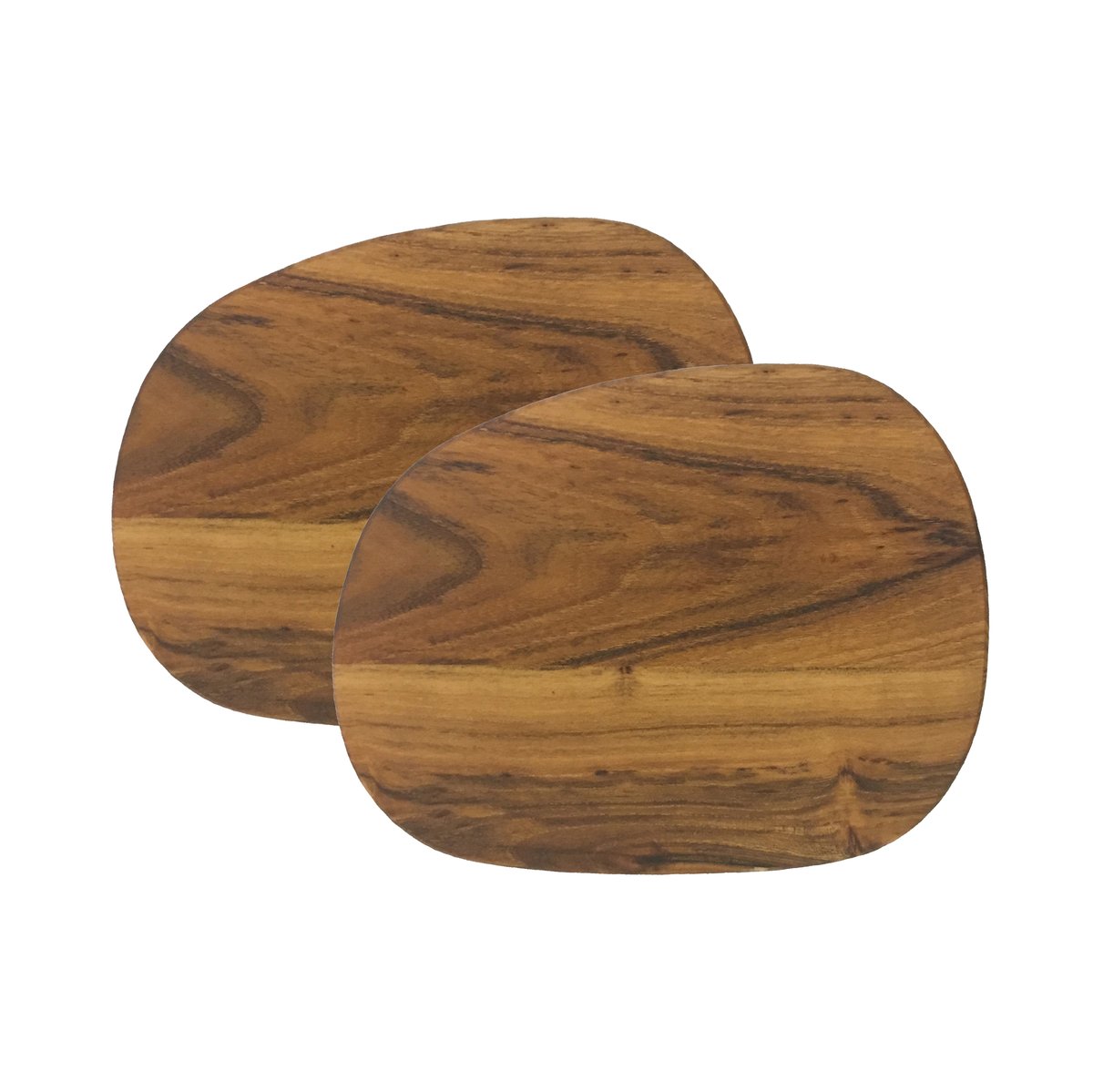 Aida Raw butter dish 14x19 cm 2-pack teak brown