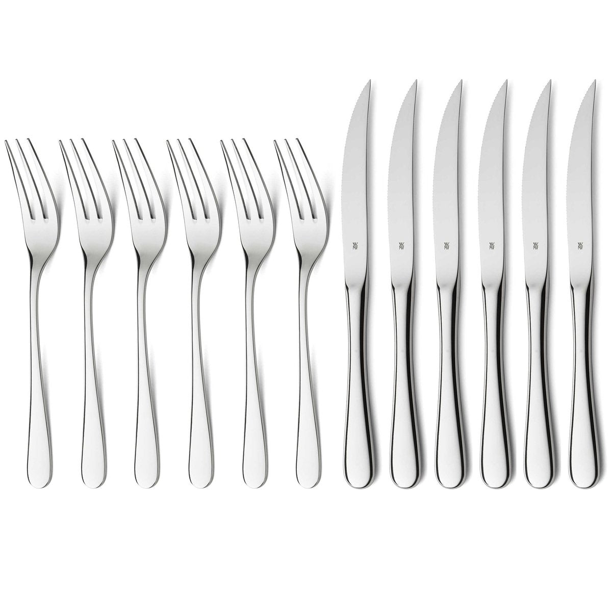 WMF Geschenkidee BBQ cutlery 12 pieces Stainless steel