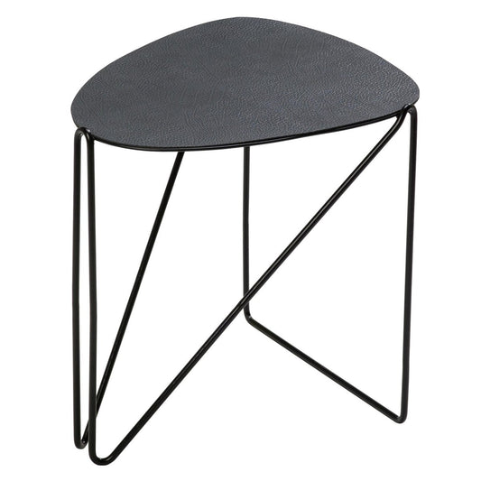 LIND DNA Curve Chameleon Hippo side table black-anthracite