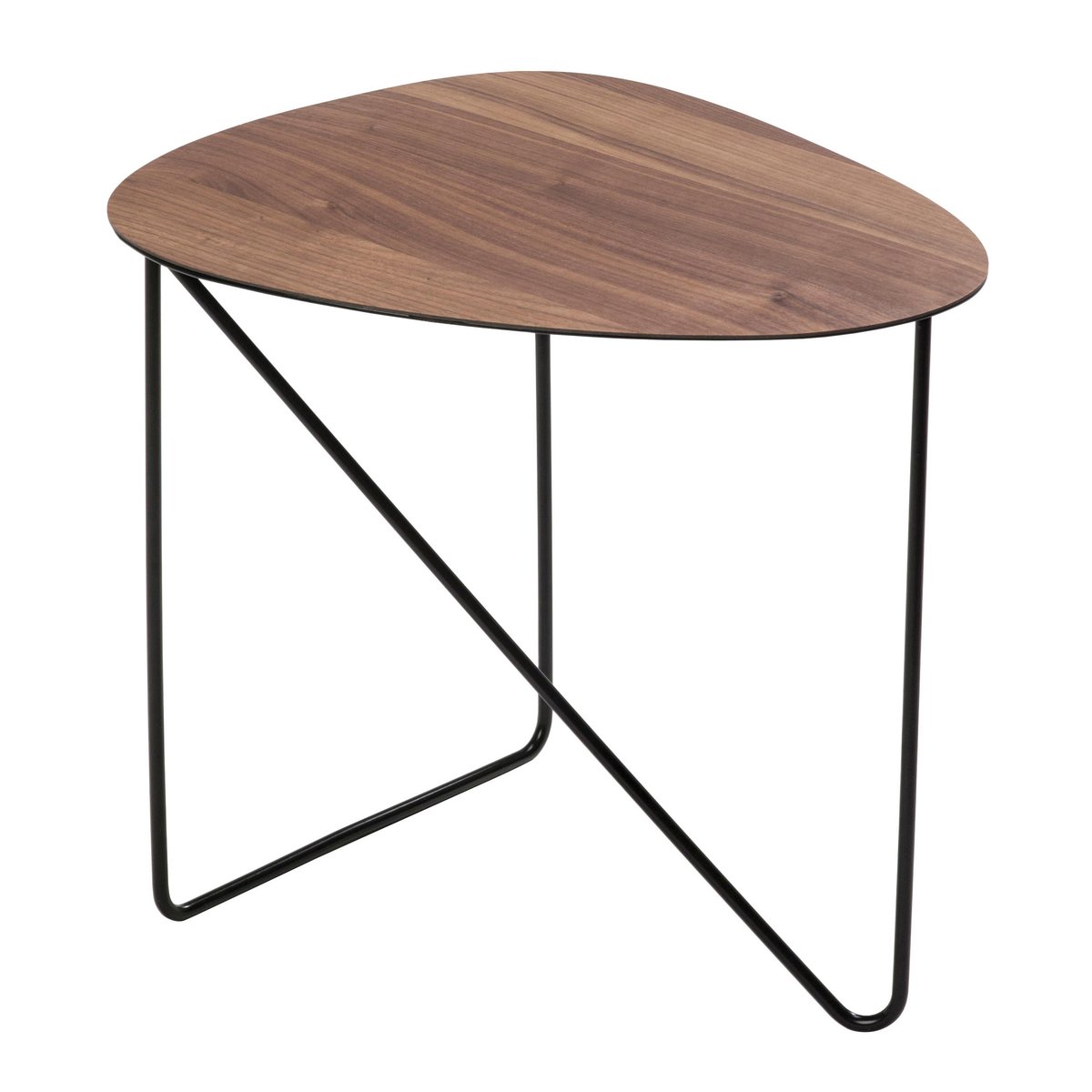 LIND DNA Curve side table M walnut