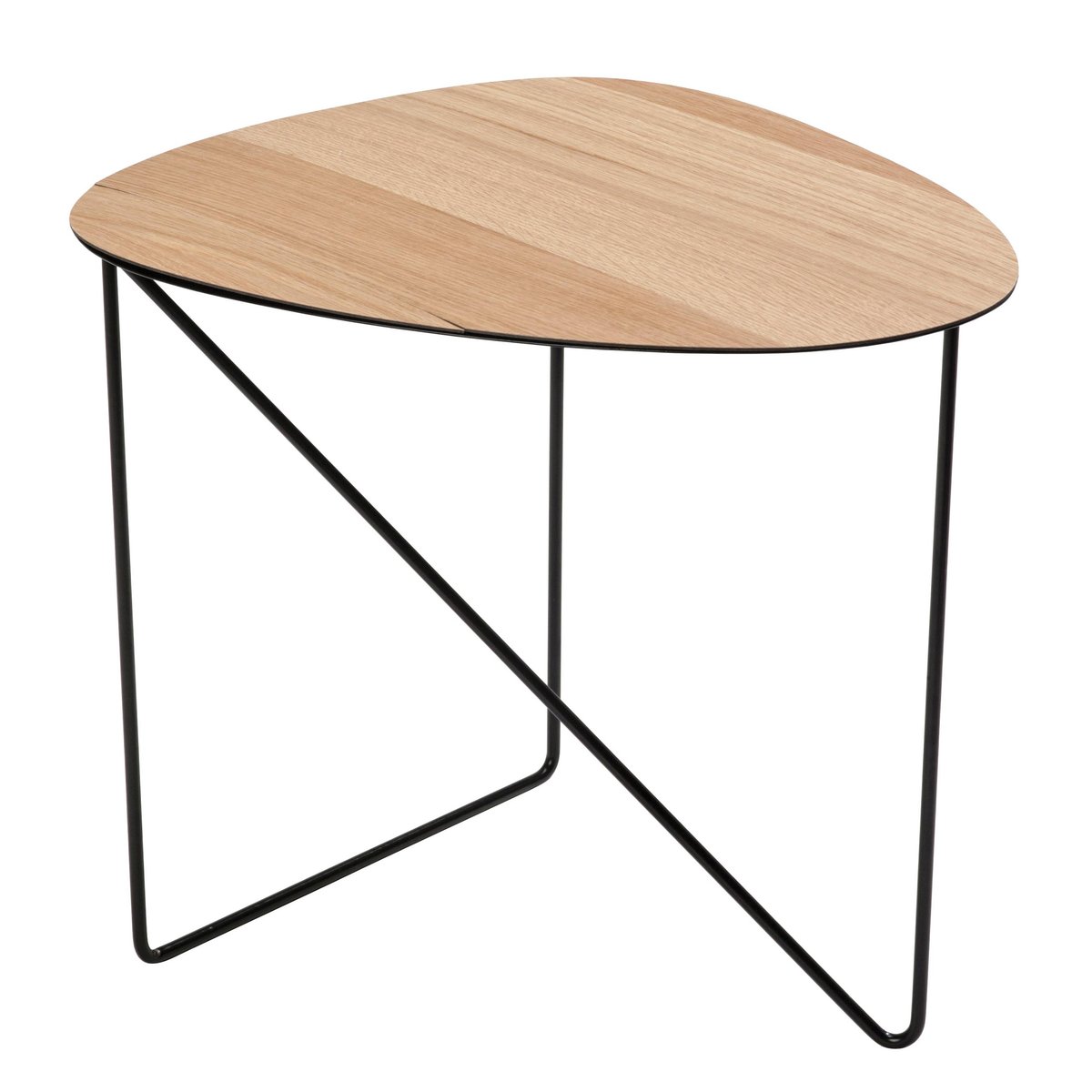 LIND DNA Curve side table L oak