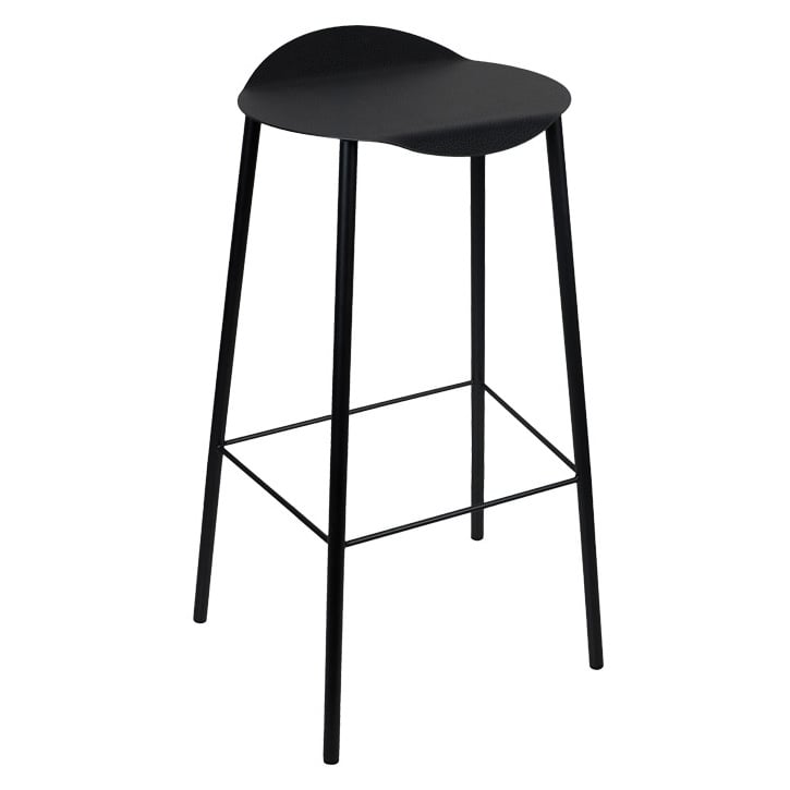 LIND DNA Flamingo Hippo Barstuhl Black-anthracite