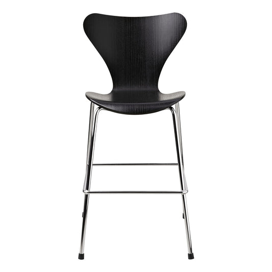 Fritz Hansen 3177 Sjuan Junior stol krom Ash black