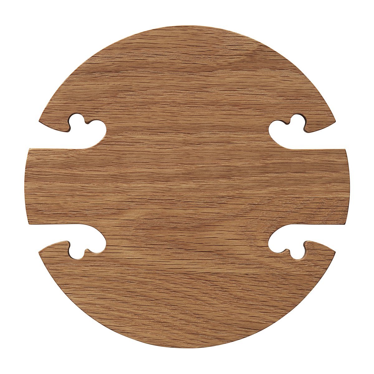 Warm Nordic Gourmet Wood Trivet round Oak