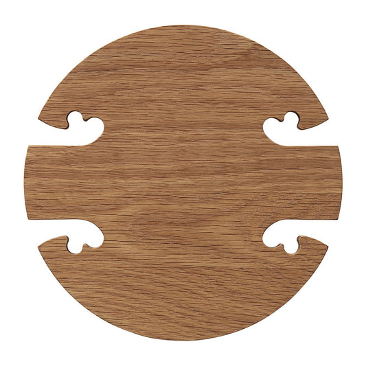 Warm Nordic Gourmet Wood Trivet round Ek