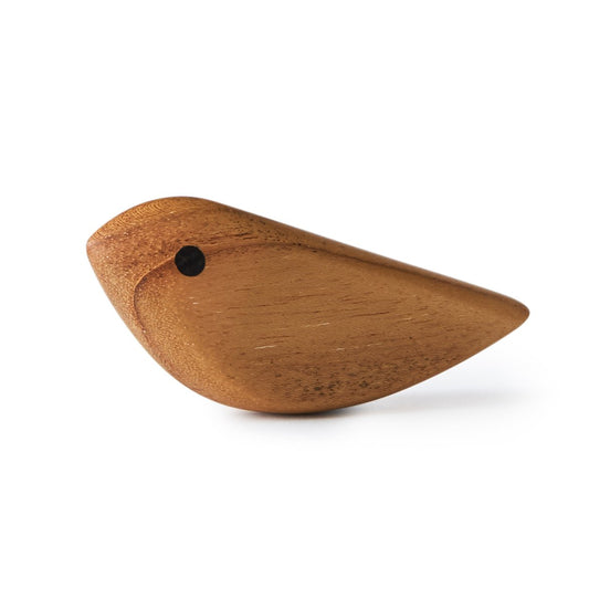 Warm Nordic Twirling Bird decoration S Teak