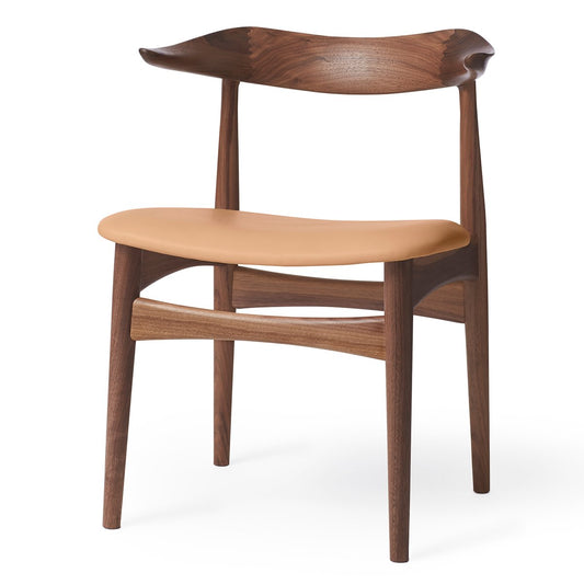 Warm Nordic Cow Horn chair walnut Soavé nature