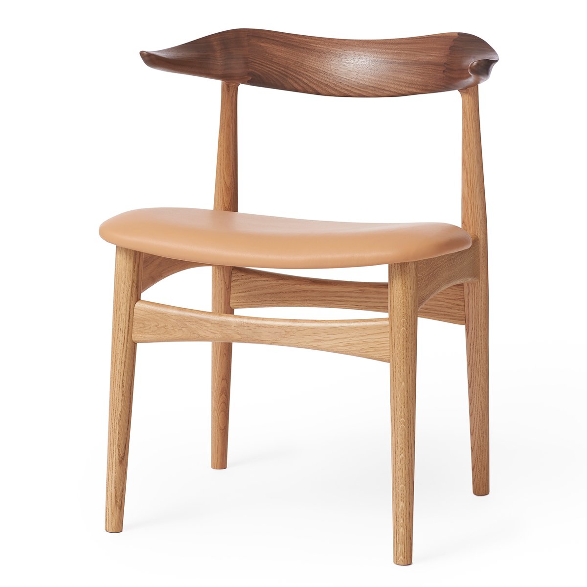 Warm Nordic Cow Horn chair walnut-oak Soavé nature