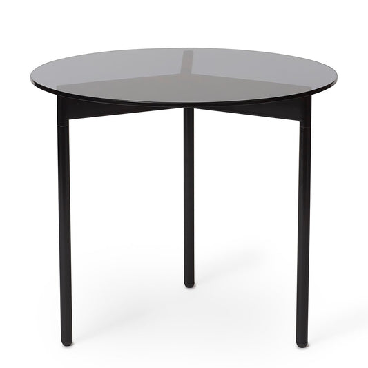 Warm Nordic From Above coffee tableØ52 cm black frame Grey