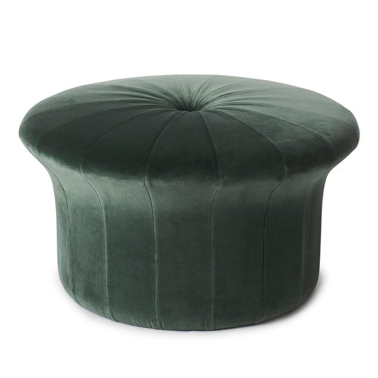 Warm Nordic Grace Pouf Ritz Forest green