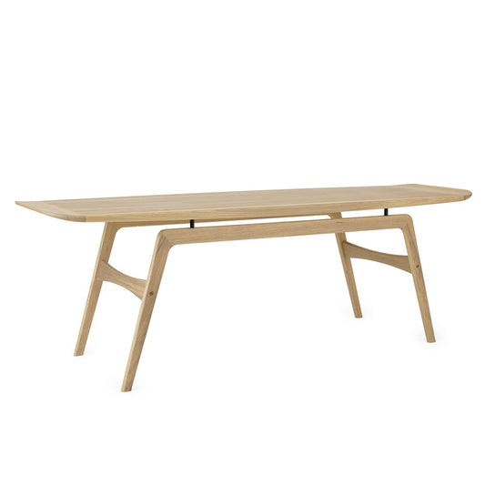 Warm Nordic Surfboard Coffee Table 152x52 cm Oak