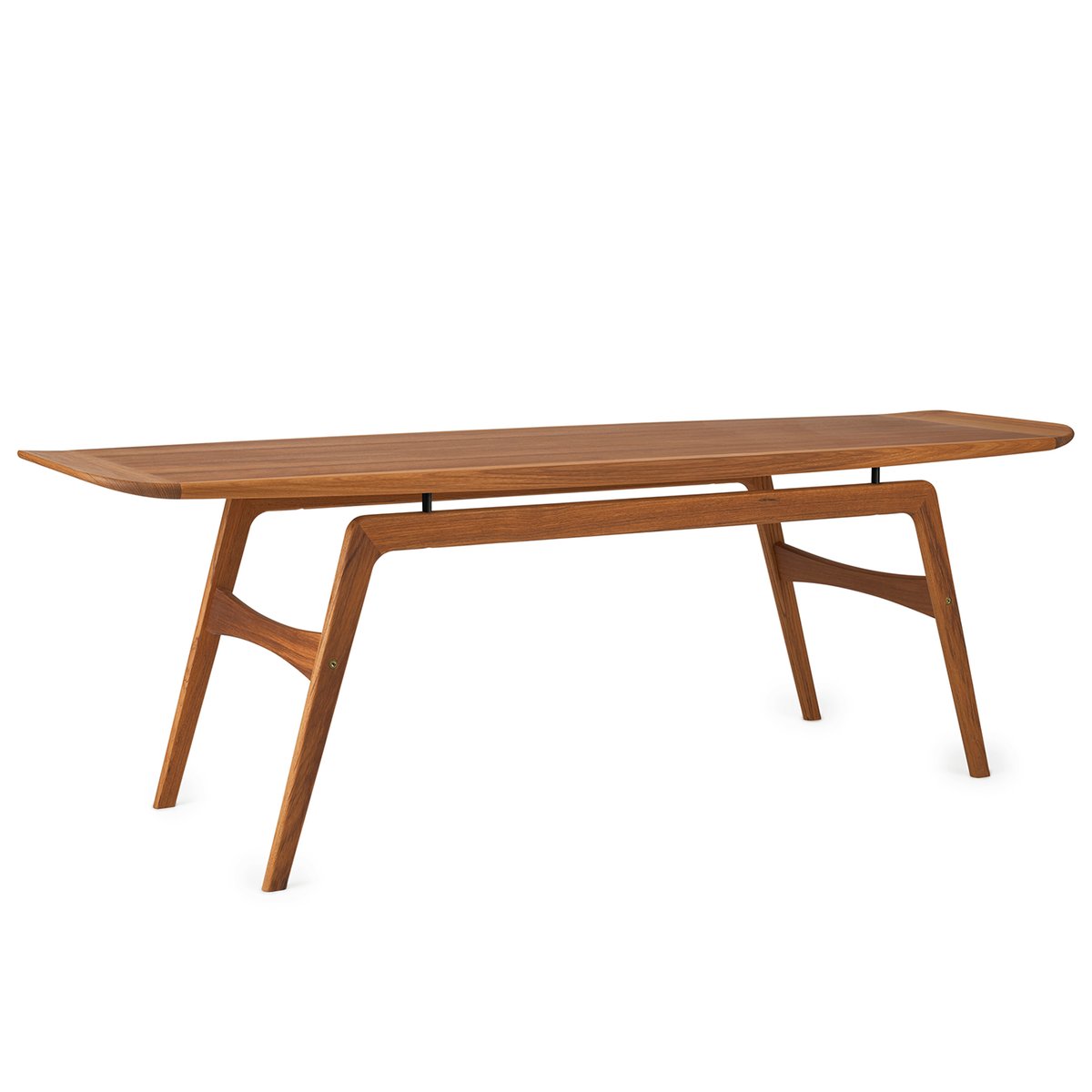 Warm Nordic Surfboard Beistelltisch Teak