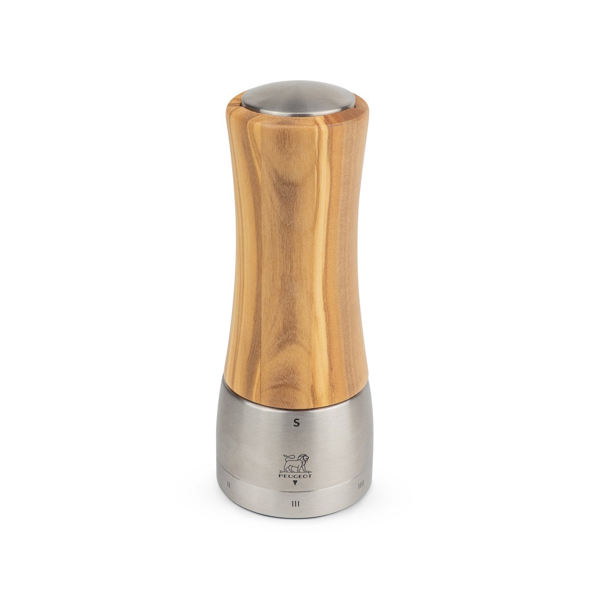 Peugeot Madras salt mill 16 cm olive wood-stainless steel