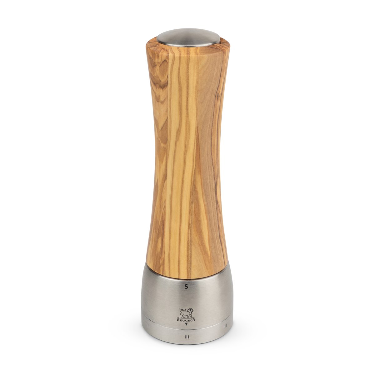 Peugeot Madras salt mill 21 cm olive wood-stainless steel