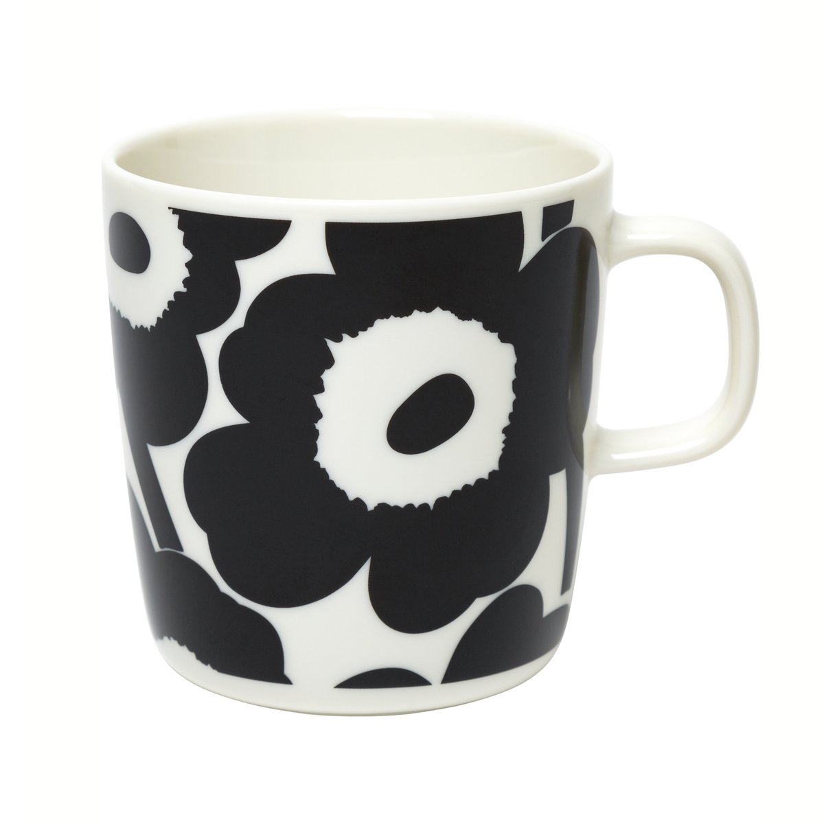 Marimekko Unikko mug 40 cl white-black