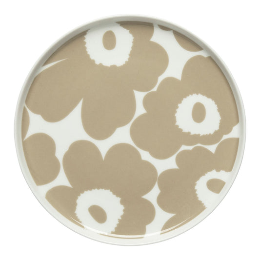 Marimekko Unikko plate beige-white Ø20 cm