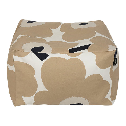 Marimekko Unikko Puffi sittkudde Off white-beige-blå