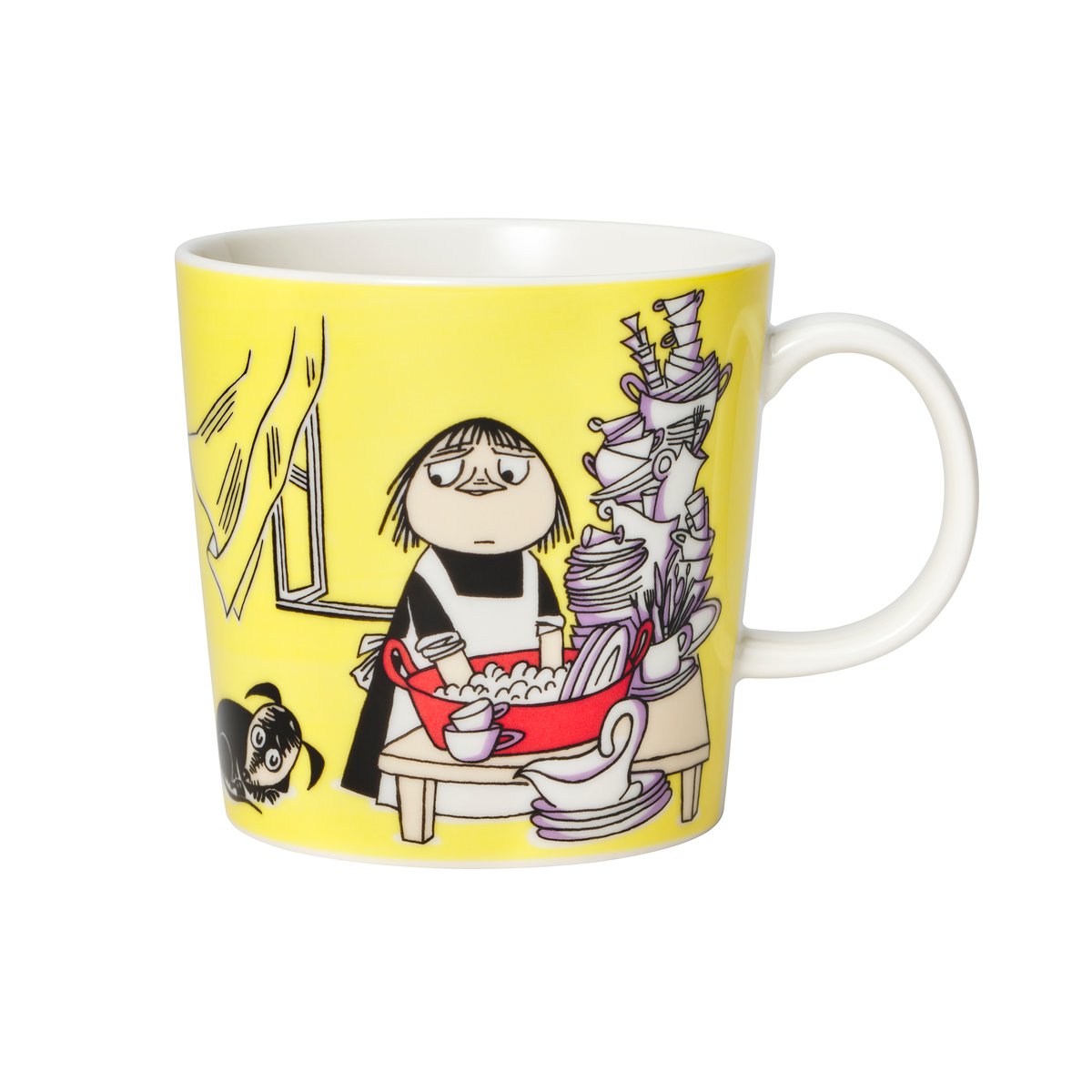 Arabia Misabel yellow Moomin mug 30 cl