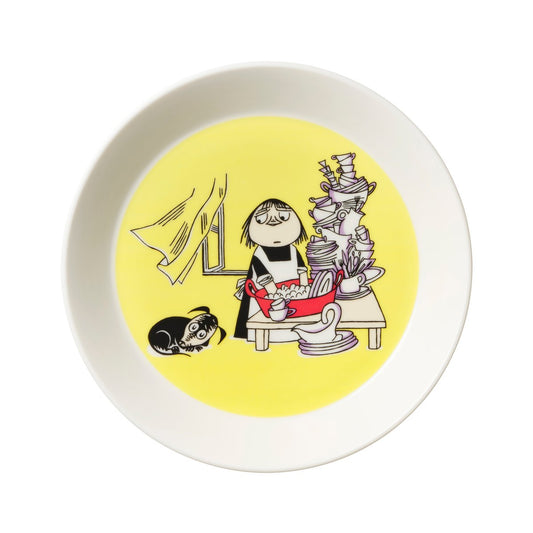 Arabia Misabel yellow Moomin plate yellow