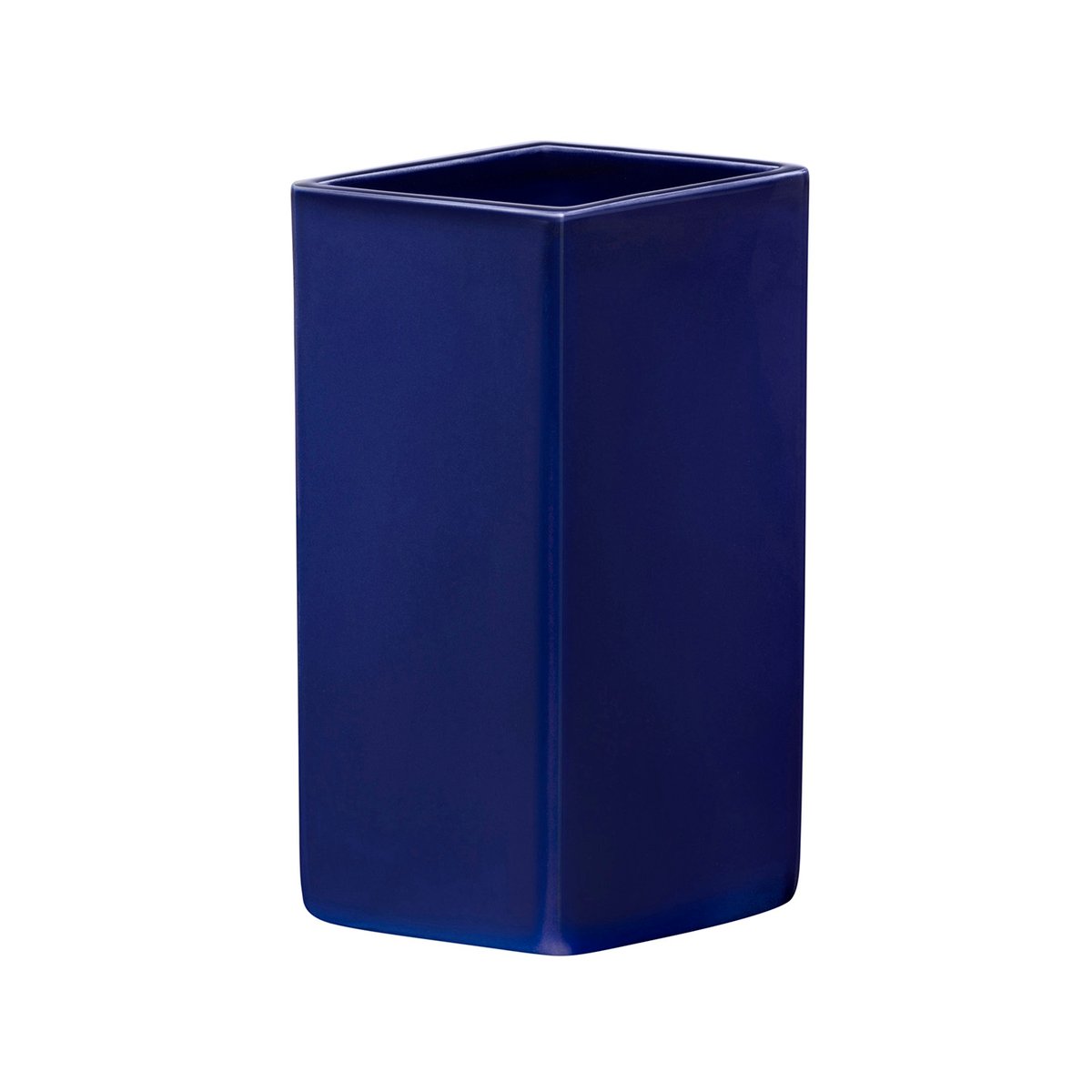 Iittala Ruutu Keramikvase 180mm Dunkelblau