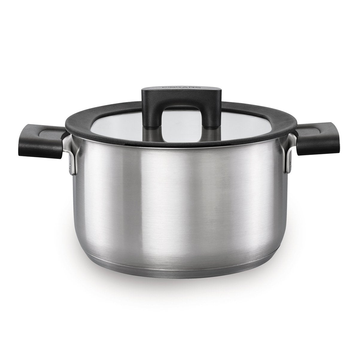 Fiskars Hard Face Steel casserole with lid 3.5 l