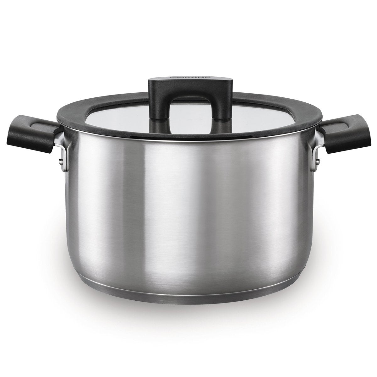 Fiskars Hard Face Steel casserole with lid 5 l