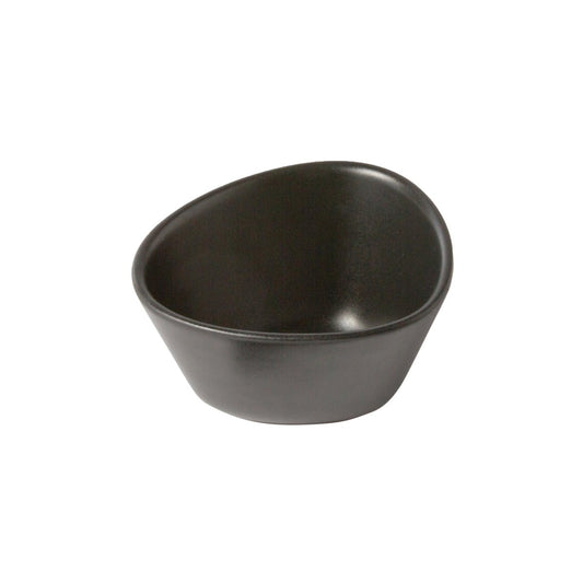 LIND DNA Curve Stoneware bowl S 10x11 cm black