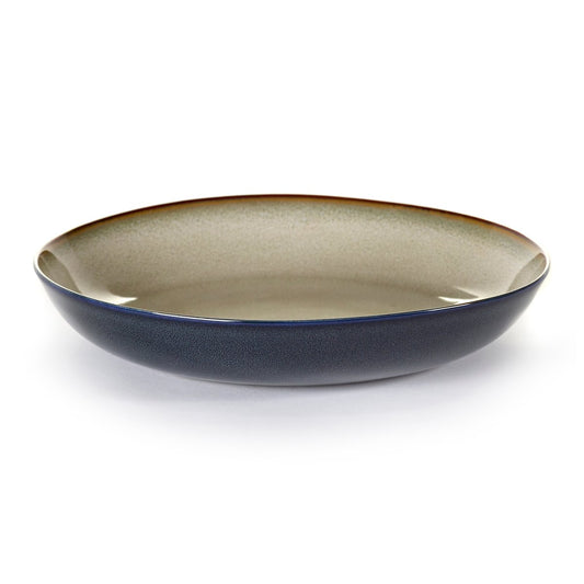 Serax Terres de Rêves pastatallrik 23,5 cm Misty grey-dark blue