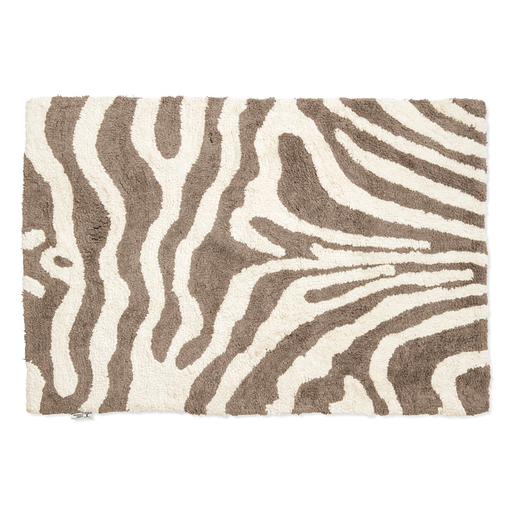 Classic Collection Zebra Badezimmer Teppich 60 x 90cm Simply taupe-weiß