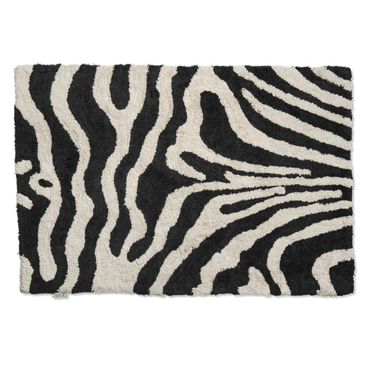 Classic Collection Zebra Badezimmer Teppich 60 x 90cm Schwarz-weiß