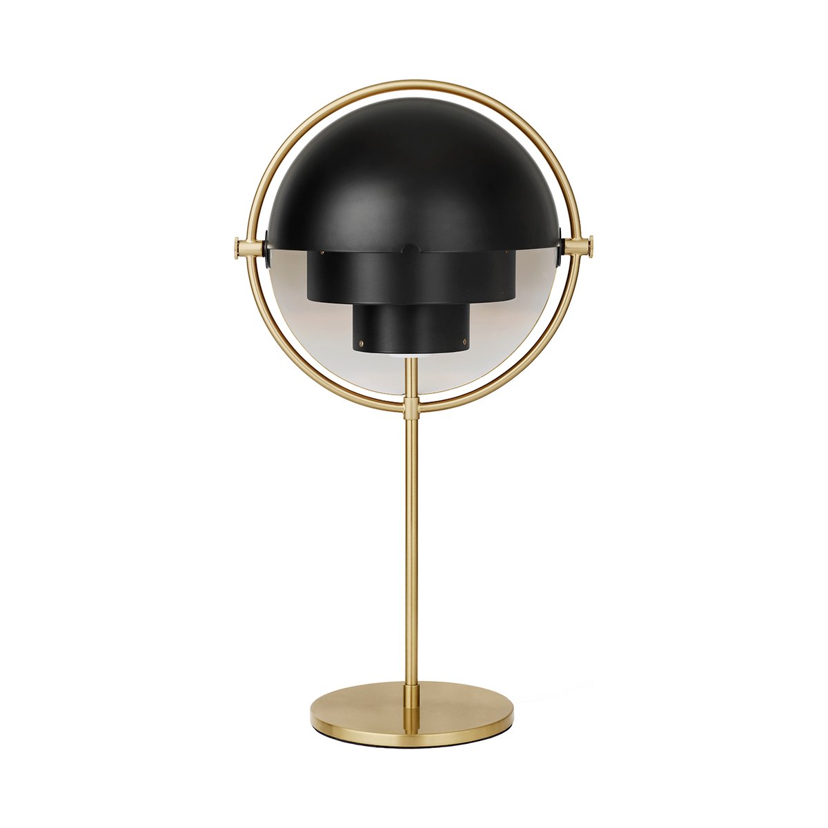 GUBI Multi-Lite table lamp brass-black