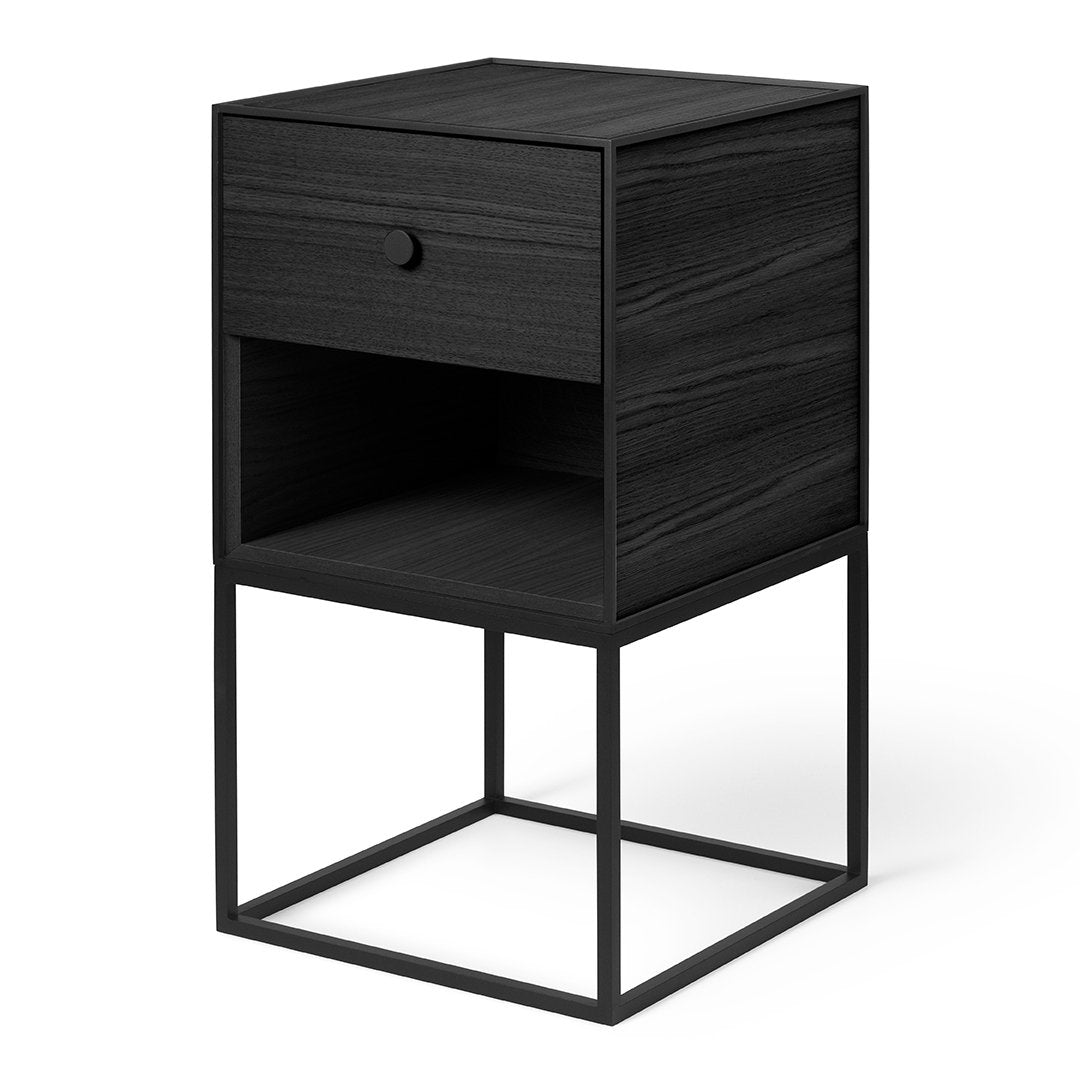 Audo Copenhagen Frame 35 side table black-stained ash wood