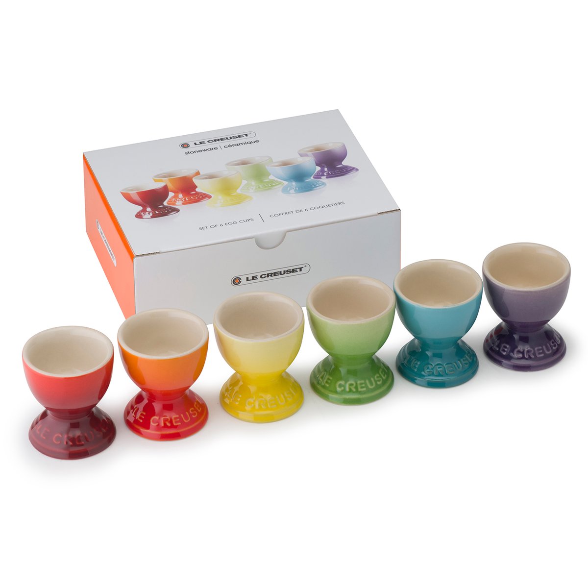 Le Creuset Le Creuset Eierbecher Geschenkset 6er Pack Rainbow