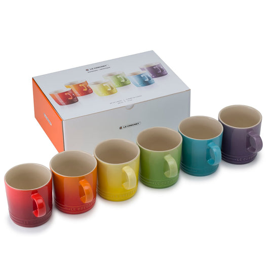 Le Creuset Le Creuset Tassen Geschenkset 35cl 6er Pack Rainbow