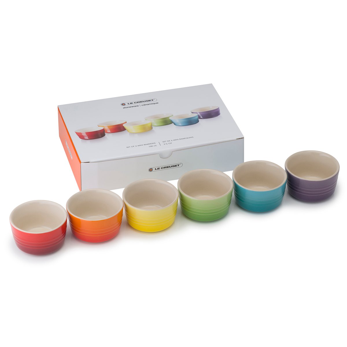 Le Creuset Le Creuset mini Auflaufformen Geschenkset 6er Pack Rainbow