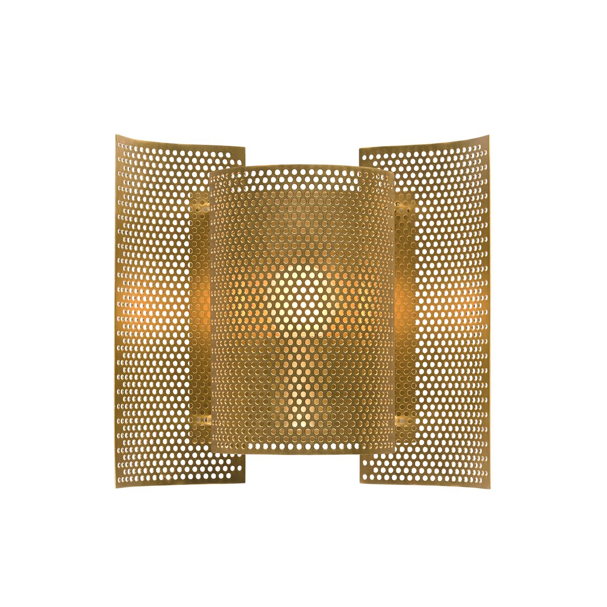 Northern Butterfly wall lamp perforated Brass