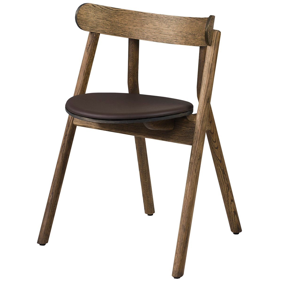 Northern Oaki chair leather seat Smoked oak